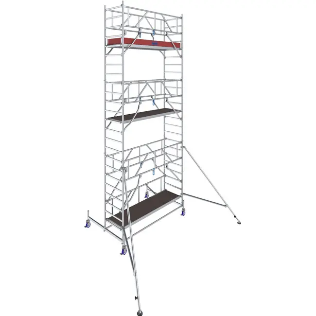 KRAUSE STABILO aluminijumska pokretna skela 2.50x0.75m radna visina 7.40m 772053 KRAUSE STABILO aluminijumska pokretna skela 2.50x0.75m radna visina 7.40m 772053